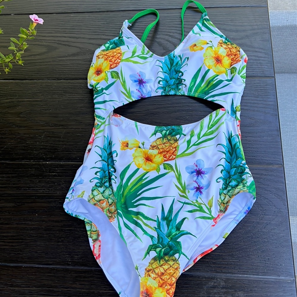 Beach Joy one piece swim suit with cut outs